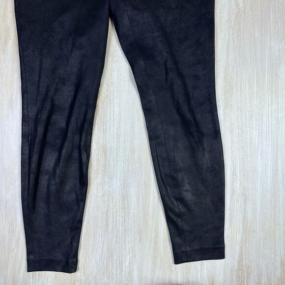 ABS Platinum Faux Leather Draped Long Sleeve Jacket & Pants Set Medium 8 - Picture 10 of 15
